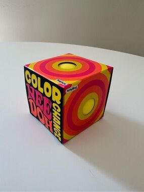 NeeDoh Color Change Yellow to Orange Squishy ball Authentic Schylling